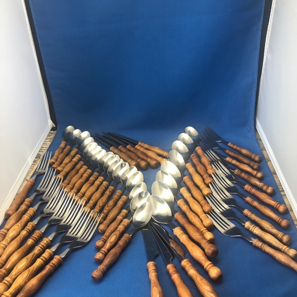 Lifetime cutlery  Handle Old Homestead Set Flatware Silverware Vintage 51 pc - Picture 7 of 11